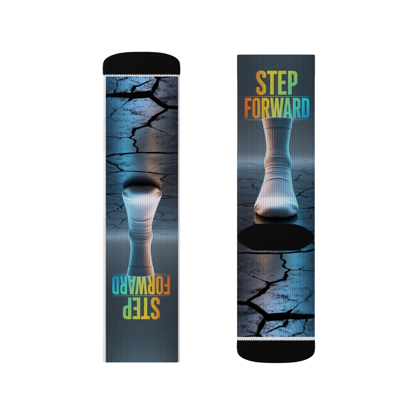 Custom Socks - 'Break Limits' Motivational Design