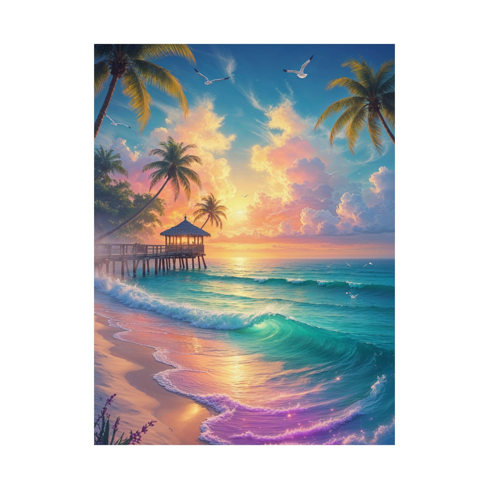 beach art print 