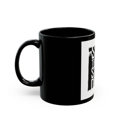 black coffee mug