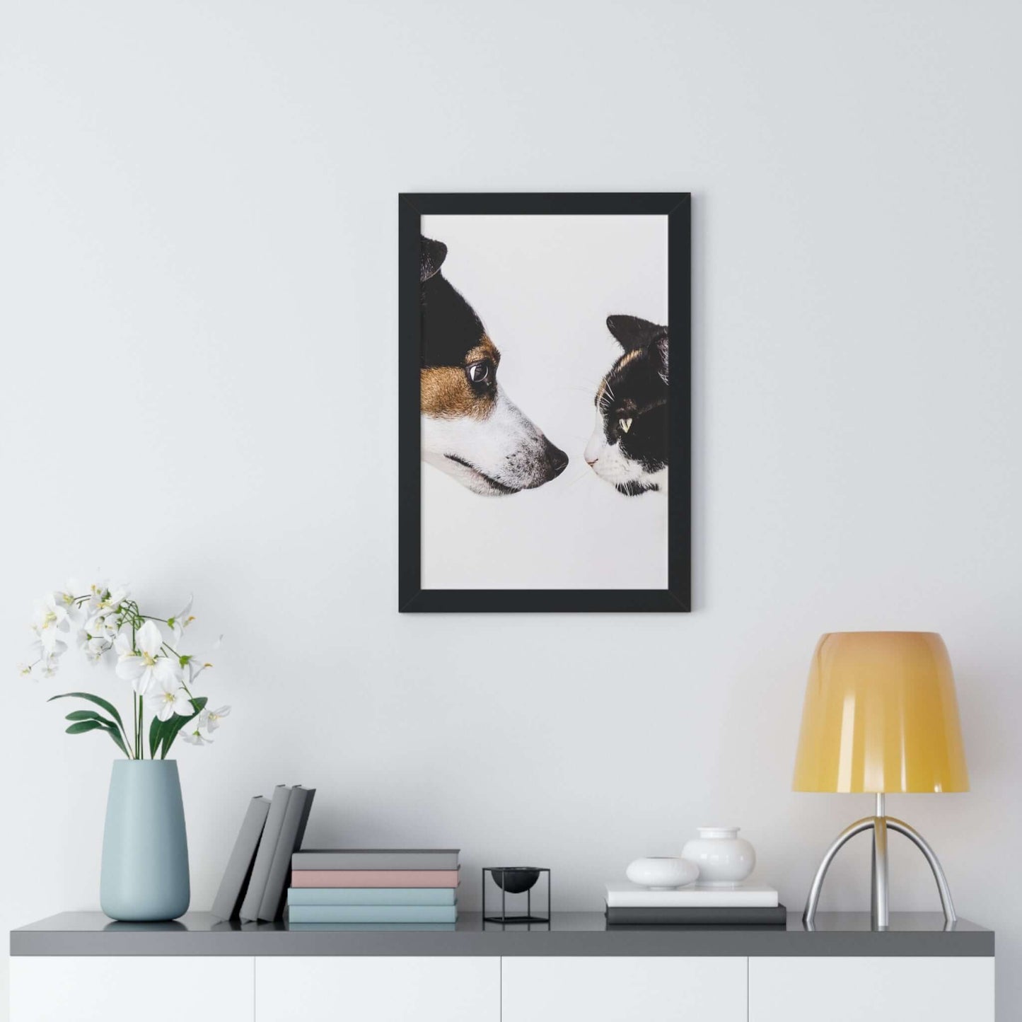 Modern Art Wall Decor - Dog Photo Framed