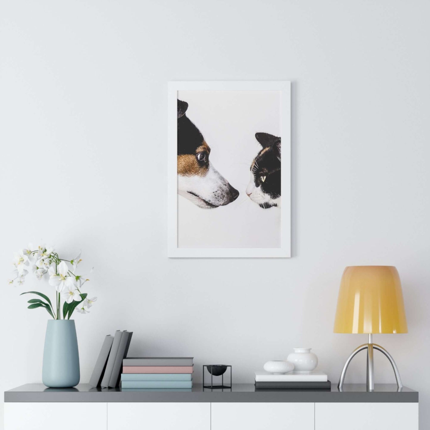 Modern Art Wall Decor - Dog Photo Framed