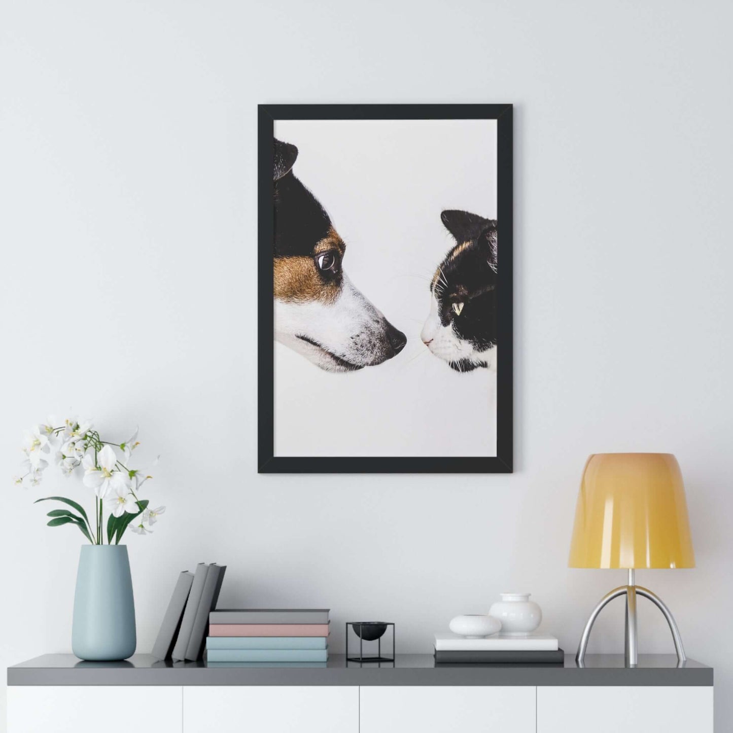 Modern Art Wall Decor - Dog Photo Framed